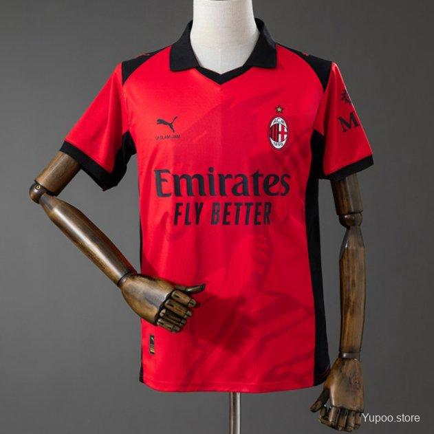 Camiseta de fútbol AC Milan 2025/26 ESPECIAL MANGA CORTA VERSION FAN